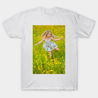 Girl with wildflowers T-Shirt